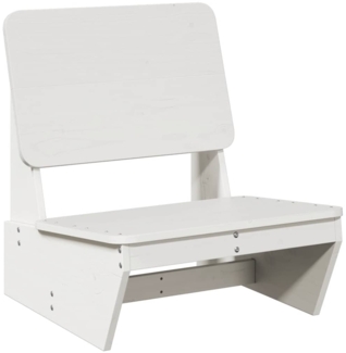 vidaXL Gartenstuhl Weiß 60x64x70,5 cm Massivholz Kiefer 859308