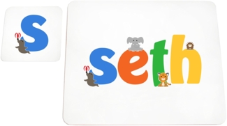 Feel Good Art Hochglanz Tisch-Sets und Untersetzer für Babys/Kleinkinder (Set)