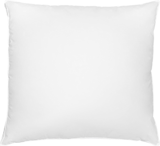 Beliani 'Karijang' Kopfkissen niedrig, Japara Baumwolle / Entendaunen weiß, 80x80 cm