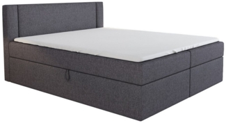 A&J MöbelLand GmbH Boxspringbett ALI mit 2 Bettkästen und Topper. (Boxspringbett mit Bettkasten und gepolstertem Kopfteil. Inclisive Topper!, TOP ANGEBOT), Länge 208 cm Höhe 106 cm