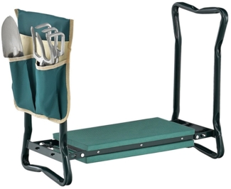 KOMFOTTEU Arbeitshocker Gartenhocker (2 St), klappbar, bis 150kg, mit 1 Werkzeugtaschen