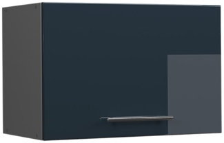 Hängeschrank Fame-Line Dunkelblau Hochglanz 60 cm Flach Vicco