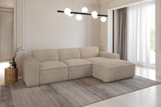 Kaiser Möbel Ecksofa Eckcouch SIENA L-Form, Stoff Poso/Salvador/Maloy/Artico/Velo, Einzelsofa, Bequem, originelles Design, praktisch, viele Farben