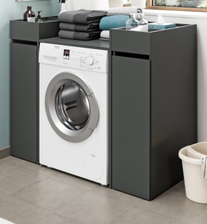 Waschmaschinenumbau Set Flexy in grau 124x101 cm