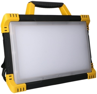 proventa LED Arbeitsleuchte LED-Baustrahler, LED, mit zwei Steckdosen 80W neutralweiß IK08 3m Zuleitung IP54