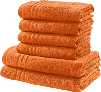 REDBEST Handtücher Frottier-Set uni 6-tlg, Frottier, Walk-Frottier Uni