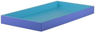 Gift Company Spa Tablett S rechteckig (40,4x21x3,5 cm) 2 farbig shiny dunkelblau/matt blau