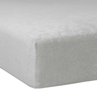 Traumschlaf Flausch Biber Boxspring Matratzen Spannbettlaken, Platin, 120x200 cm