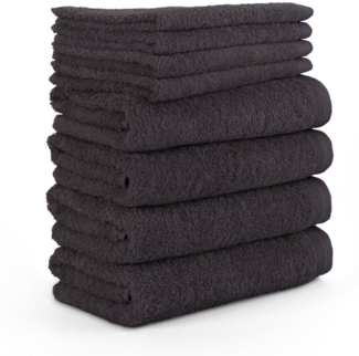 Möve Handtuch Set Superwuschel 100% Premium Cotton Baumwolle, Walkfrottier (8-St), Made in Germany, Handtuch Set mit Bordüre, einfarbig, weich