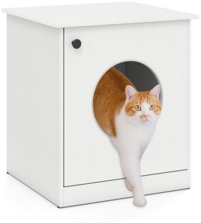 COSTWAY Tierhaus, Katzenschrank Katzenhaus Katzenklo Schrank