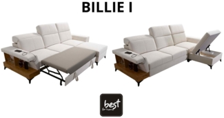 Best for Home Ecksofa Schlafunterlage und Einstreubehälter, mit Relaxfunktion