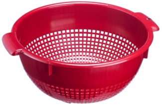 WESTMARK Seiher /Sieb, mit Griffmulden und Aufsatzrasten, Kunststoff, BPA-frei, Farbe:, PE