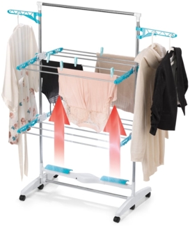 EASYmaxx Wäscheständer elektrisch 17W weiß/türkis