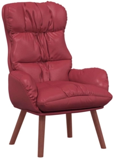 vidaXL Entspannungsstuhl Weinrot 69 x 74 x 93 cm Kunstleder 42001875