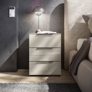 HBZ Nachtkommode Santorin Nachtkonsole, BxHxT 45 x 61 x 40 cm (1 St), Breite 45cm, Softclose für Schubkästen, Melaminbeschichtung
