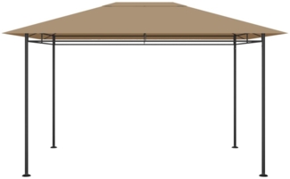 vidaXL Pavillon 384x281x270 cm Taupe 180 g/m² 313922