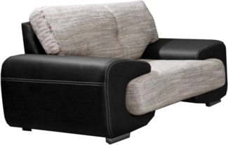 MOEBLO Sessel LORENTO (gepolstert - Polsterstuhl für Esszimmer & Wohnzimmer - Lounge Sessel mit Armlehnen - Armlehnensessel Fernsehsessel Polstersessel Federkern - mit Design Füßen), - (BxHxT): 135x90x100 cm