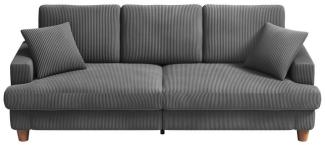 NAIMP 3-Sitzer Bequeme Cord Loveseat Sofa mit Federkissen für Wohnzimmer, Büro Couch