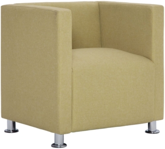 vidaXL Würfel-Sessel Grün Stoff 282148