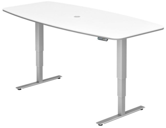 Konferenztisch mit Memoryschalter, Nussbaum