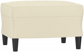 vidaXL Fußhocker Creme 60 x 50 x 41 cm Kunstleder [349288]