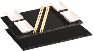 Schiefer-Servierplatten / Sushi-Buffetplatten-Set