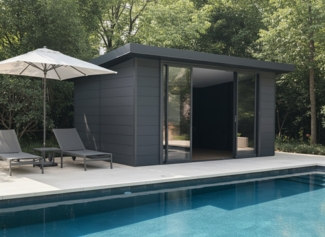 WPC Gartenhaus Modell Poolhouse 17,80 m²