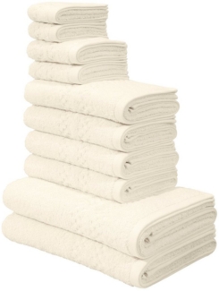 my home Handtuch Set Regona, als 10 tlg Set und Serie, Premium Handtücher, 500 gr/m², Frottier (Set, 10-St), Duschtücher, Handtücher, Gästetücher, Seiftücher, 5 Jahre Garantie