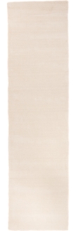 Morgenland Gabbeh Teppich - Softy - Uni - läufer - 300 x 80 - Naturweiß