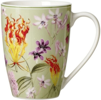 Geschirr-Serie Flora grün - Kaffeebecher Flora grün