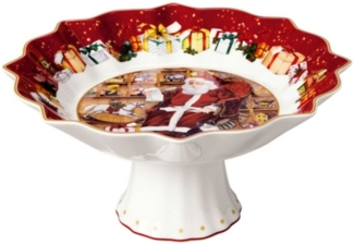 Villeroy & Boch Toy's Fantasy Schale auf Fuß ø 25 cm "Santa liest Wunschzettel"