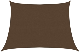 vidaXL Sonnensegel 160 g/m² Braun 4/5x3 m HDPE 311820