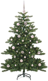 vidaXL Künstlicher klappbarer Weihnachtsbaum Grün 150 cm PVC und Stahl 3397655
