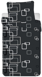 Moderne Bettwäsche 200 x 220 cm aus 100 % Baumwolle - quadratisches Design