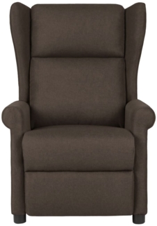 vidaXL Relaxsessel Dunkelbraun Stoff 340954