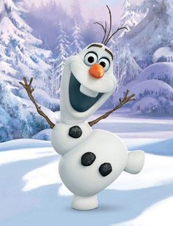BrandMac Wohndecke Disney Frozen Olaf, Polyester Blau, 130 x 170 cm