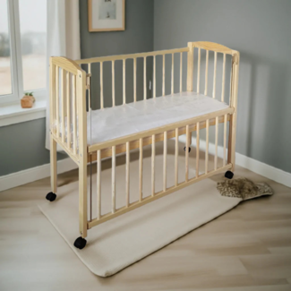 Top Beistellbett Weiß Matratze Mobil-Natur
