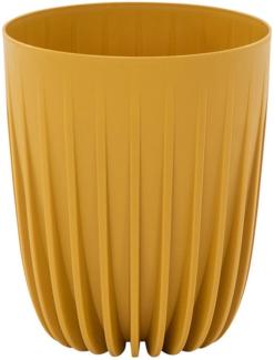 SIENA GARDEN Pflanzgefäß PALMA curry 19 cm Kunststoff, 19 x 19,5 x 17,2 cm