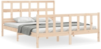 vidaXL Massivholzbett ohne Matratze 160x200 cm Kiefernholz 3193021