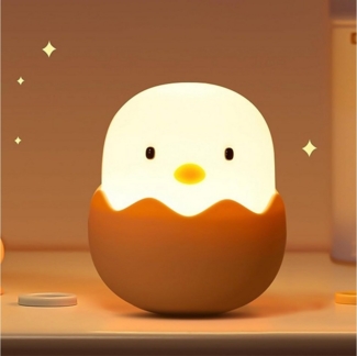 LA CUTE Nachtlicht LED Nachtlicht Kinder Dimmbar USB Silikon Stilllicht Touch, ED fest verbaut (nicht austauschbar), Warmweiß (3000 K), Dimmbar, Touch-Steuerung, warmes Licht, wiederaufladbar