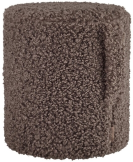 blomus Hocker -TEDDY- Sitzhocker, Kuschelhocker, Wohnzimmerhocker modern (1 Hocker), Flauschig weicher Bezug, Mit Trageschlaufe, zertifiziert