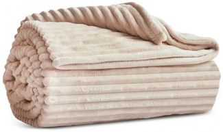 Karaca Tagesdecke Karaca Ruby Stripe, Wellsoft TV-Decke, Ecru