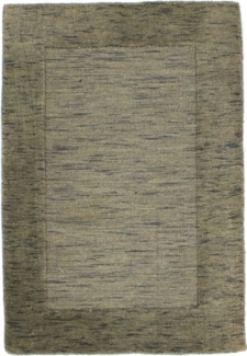Morgenland Wollteppich - 90 x 60 cm - grau