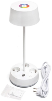 Aigostar Steckdosenleuchte mit usb & typ-c, 3 Farbtemperaturen, RGB, einstellbare Helligkeit