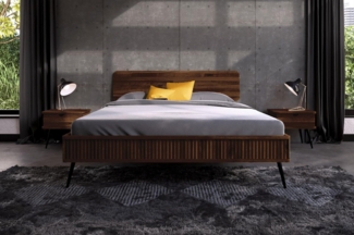 Carpe Sonno Massivholzbett Massivholzbett CARPE A (Bettgestell, Bettgestell), Holzbett Schlafzimmer Ehebett Eiche Massivholzbett 200x200