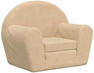 vidaXL Schlafsofa für Kinder Creme Weicher Plüsch 356995