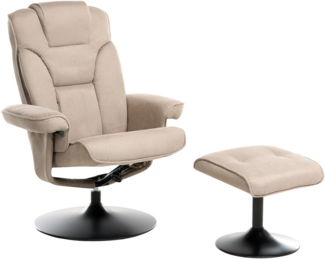 Fernsehsessel NYKS Stoff Taupe