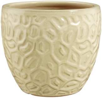 Mica Decorations Übertopf Peto Ton creme Ø 29 x 26 cm
