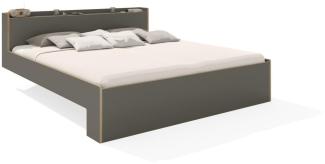 NOOK Doppelbett Anthrazit 180 x 220 cm