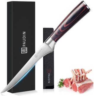 Premium Filetiermesser 15 cm Kochmesser Edelstahl scharfe Klinge Küchenmesser